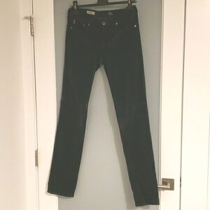 Dark Green AG Cotton Corduroy Jeans/Pants